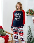 PatPat Family Matching Christmas Pajamas Glow in the Dark Navy