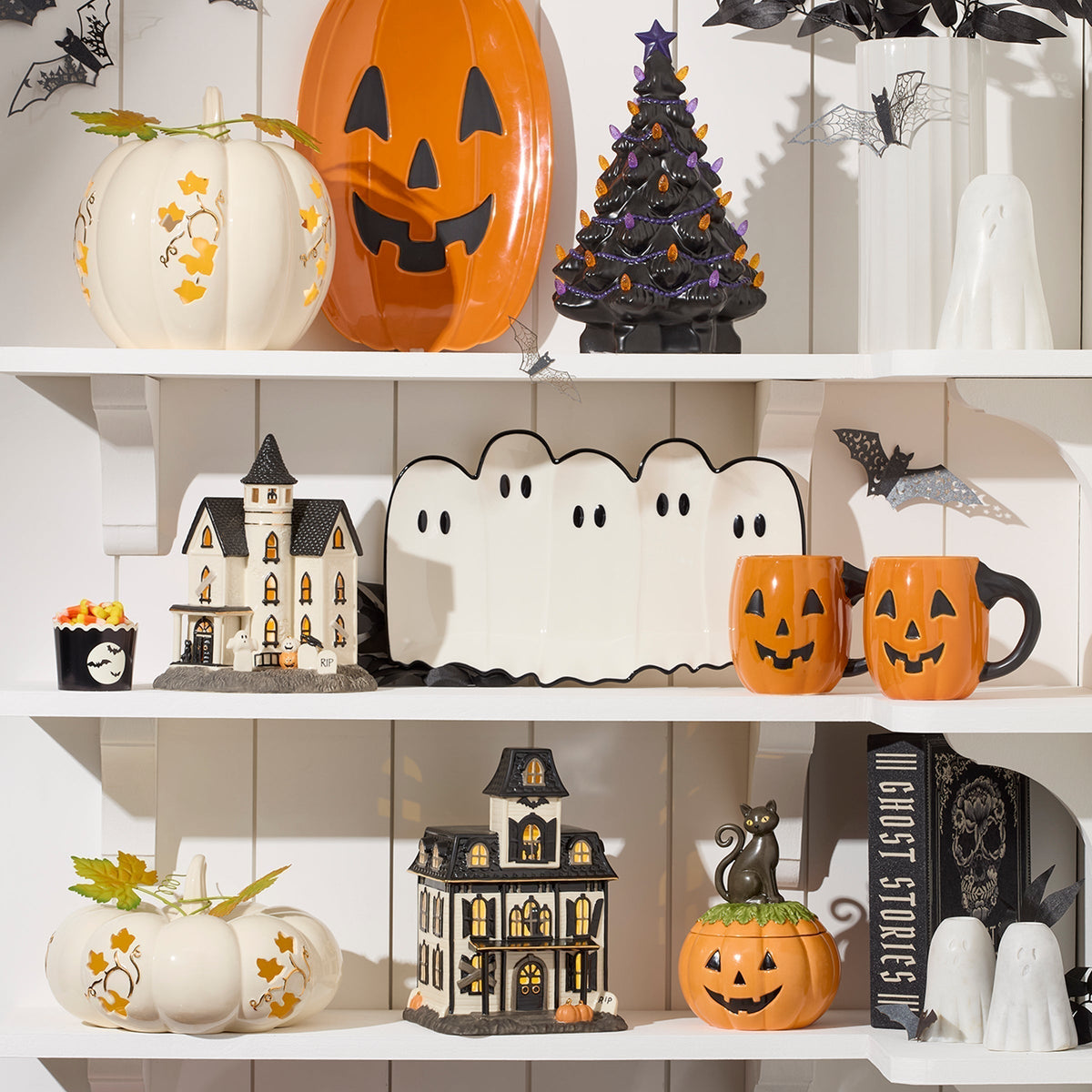 Haunted Halloween Covered Candy Jar