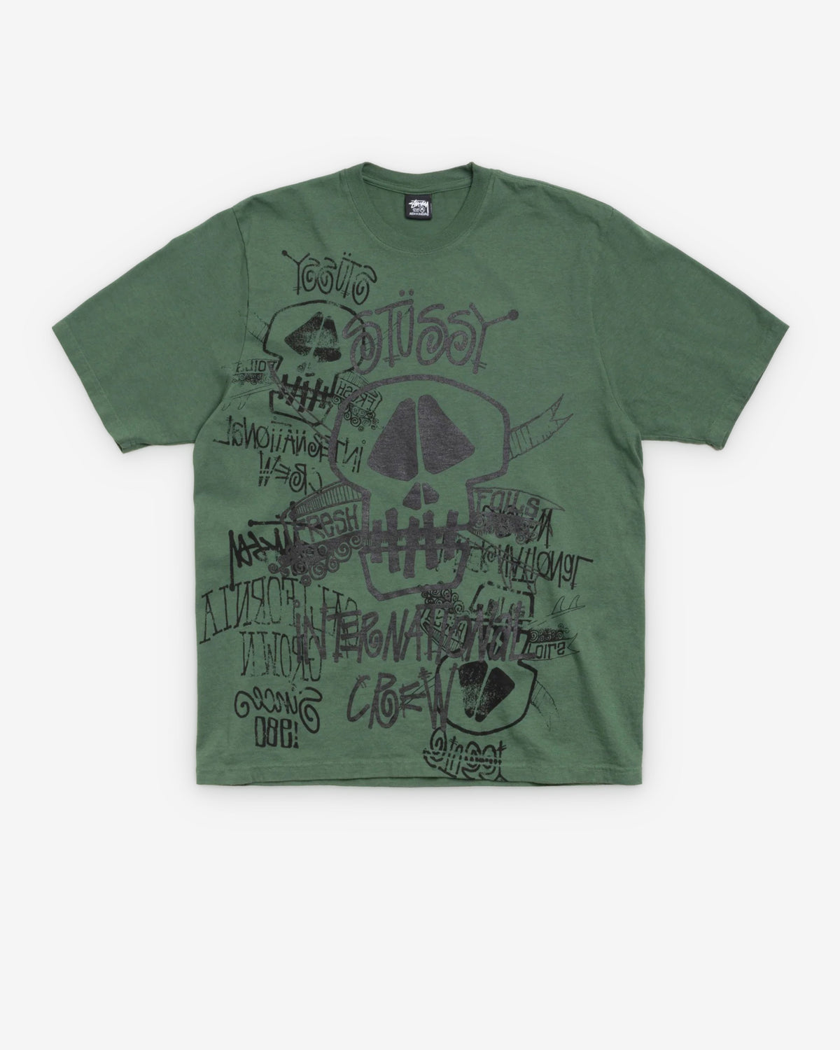 Stüssy - Men's Skulls Pigment Dyed Tee - (Pine)