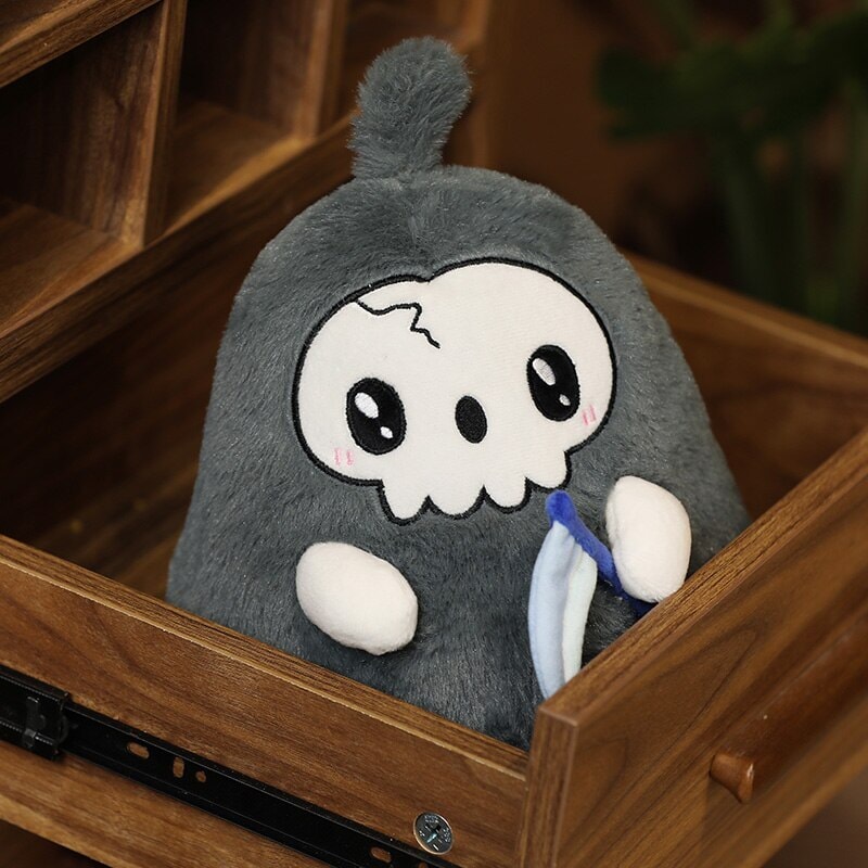 Adorable Kawaii Grim Reaper and Ghost Halloween Plushies